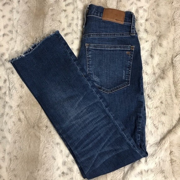 Madewell Cali Demi Boot Lightly Distressed Jeans- Size 23- Great Condition!! - Picture 2 of 8